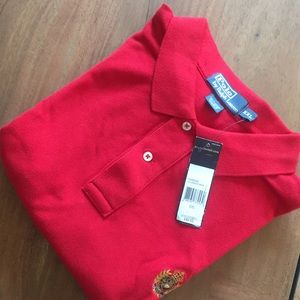 NWT Ralph Lauren classic polo shirt, red, XXL